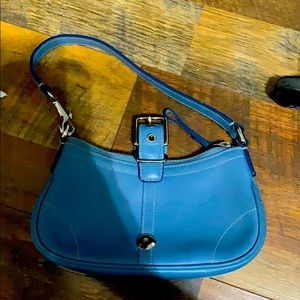 Blue coach purse